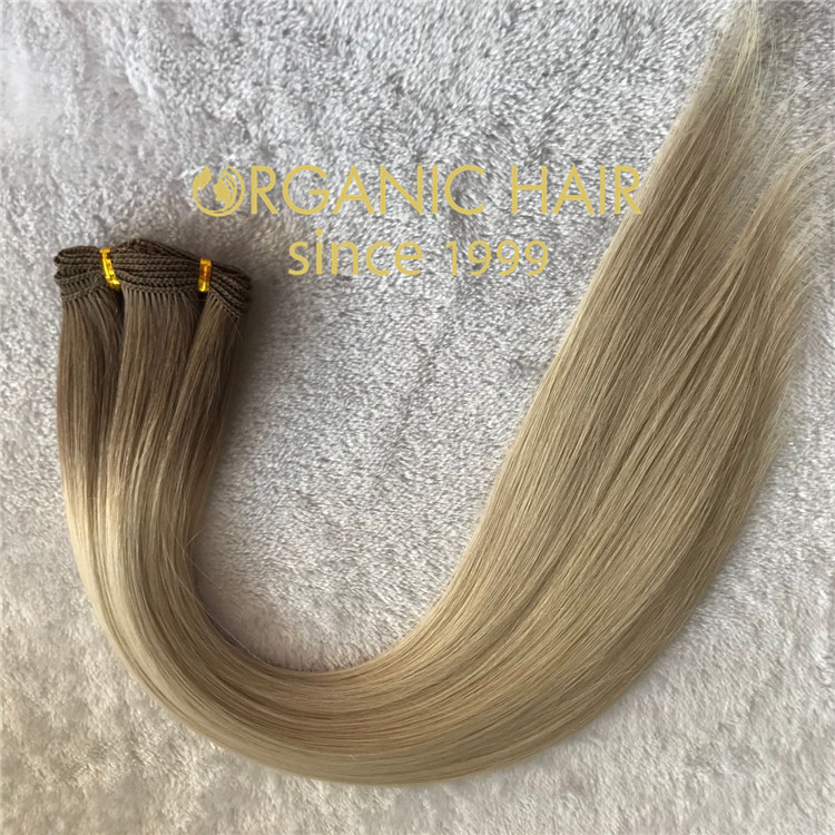 Best seller humen virgin hair handtied weft  C54